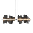 Hubbardton Forge 2021 Sterling Slate Multi Ardesia Linear LED Pendant