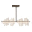 Hubbardton Forge 2024 Bronze Alabaster Multi Volterra Linear LED Pendant