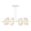 Hubbardton Forge 2024 White Alabaster Multi Volterra Linear LED Pendant