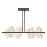 Hubbardton Forge 2024 Natural Iron Alabaster Multi Volterra Linear LED Pendant