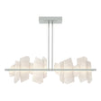 Hubbardton Forge 2024 Vintage Platinum Alabaster Multi Volterra Linear LED Pendant