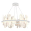 Hubbardton Forge 2024 White Alabaster Standard Volterra Circular LED Pendant