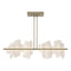 Hubbardton Forge 2024 Soft Gold Alabaster Multi Volterra Linear LED Pendant