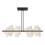 Hubbardton Forge 2024 Ink Alabaster Multi Volterra Linear LED Pendant