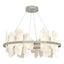 Hubbardton Forge 2024 Sterling Alabaster Standard Volterra Circular LED Pendant