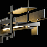 Hubbardton Forge 2015 Dark Smoke Multi Planar Large LED Pendant