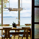 Hubbardton Forge 2015 Dark Smoke Multi Planar Large LED Pendant