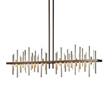 Hubbardton Forge 2015 Bronze Soft Gold Multi Cityscape Large LED Pendant