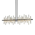 Hubbardton Forge 2015 Dark Smoke Soft Gold Multi Cityscape Large LED Pendant