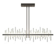 Hubbardton Forge 2015 Dark Smoke Vintage Platinum Multi Cityscape Large LED Pendant