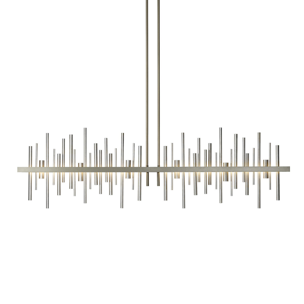 Hubbardton Forge 2015 Dark Smoke Vintage Platinum Multi Cityscape Large LED Pendant