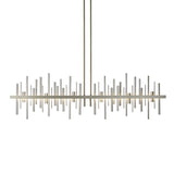 Hubbardton Forge 2015 Dark Smoke Vintage Platinum Multi Cityscape Large LED Pendant