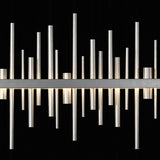 Hubbardton Forge 2015 Dark Smoke Vintage Platinum Multi Cityscape Large LED Pendant