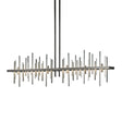 Hubbardton Forge 2015 Natural Iron Vintage Platinum Multi Cityscape Large LED Pendant