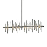 Hubbardton Forge 2015 Natural Iron Vintage Platinum Multi Cityscape Large LED Pendant