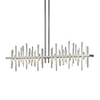 Hubbardton Forge 2015 Vintage Platinum Sterling Multi Cityscape Large LED Pendant