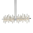 Hubbardton Forge 2015 Vintage Platinum Soft Gold Multi Cityscape Large LED Pendant