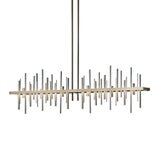Hubbardton Forge 2015 Soft Gold Vintage Platinum Multi Cityscape Large LED Pendant