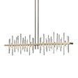 Hubbardton Forge 2015 Soft Gold Sterling Multi Cityscape Large LED Pendant