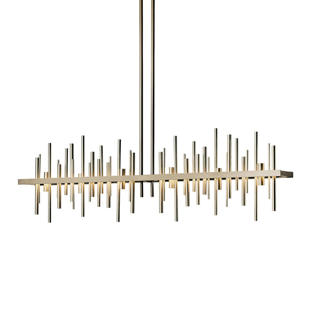 Hubbardton Forge 2015 Soft Gold Soft Gold Multi Cityscape Large LED Pendant