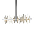 Hubbardton Forge 2015 Sterling Soft Gold Multi Cityscape Large LED Pendant
