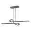 Hubbardton Forge 2016 Natural Iron Multi Switchback LED Pendant