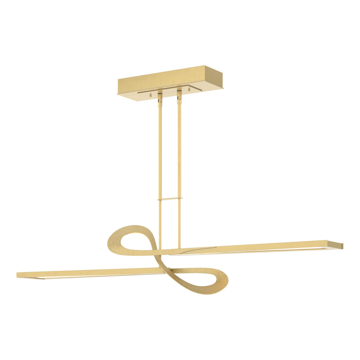 Hubbardton Forge 2016 Modern Brass Multi Switchback LED Pendant
