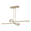 Hubbardton Forge 2016 Soft Gold Multi Switchback LED Pendant