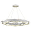 Hubbardton Forge 2024 White Crystal Standard Trove LED Circular Pendant