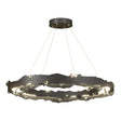 Hubbardton Forge 2024 Oil Rubbed Bronze Crystal Standard Trove LED Circular Pendant