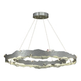 Hubbardton Forge 2024 Vintage Platinum Crystal Standard Trove LED Circular Pendant