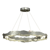 Hubbardton Forge 2024 Sterling Crystal Standard Trove LED Circular Pendant