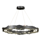 Hubbardton Forge 2024 Ink Crystal Standard Trove LED Circular Pendant