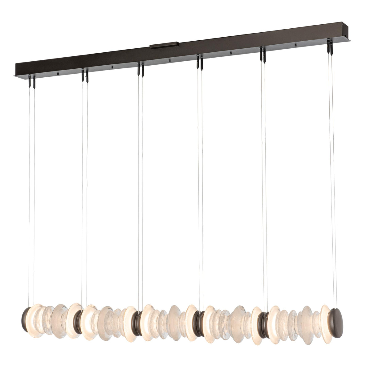 Hubbardton Forge 2025 Oil Rubbed Bronze Standard Cairn Linear LED Pendant