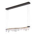 Hubbardton Forge 2025 Oil Rubbed Bronze Clear Glass (ZM) Standard Riverbed LED Pendant