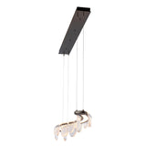 Hubbardton Forge 2025 Oil Rubbed Bronze Clear Glass (ZM) Standard Riverbed LED Pendant