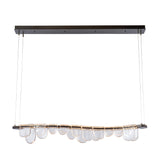 Hubbardton Forge 2025 Oil Rubbed Bronze Clear Glass (ZM) Standard Riverbed LED Pendant