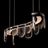 Hubbardton Forge 2025 Oil Rubbed Bronze Clear Glass (ZM) Standard Riverbed LED Pendant
