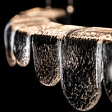 Hubbardton Forge 2025 Oil Rubbed Bronze Clear Glass (ZM) Standard Riverbed LED Pendant