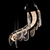 Hubbardton Forge 2025 Oil Rubbed Bronze Clear Glass (ZM) Standard Riverbed LED Pendant