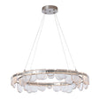 Hubbardton Forge 2025 Sterling Clear Glass (ZM) Standard Riverbed Circular LED Pendant