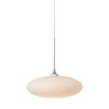 Hubbardton Forge 2025 Sterling Shell Glass (GS) Standard Clouds Low Voltage Mini Pendant