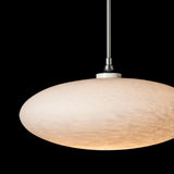 Hubbardton Forge 2025 Sterling Shell Glass (GS) Standard Clouds Low Voltage Mini Pendant