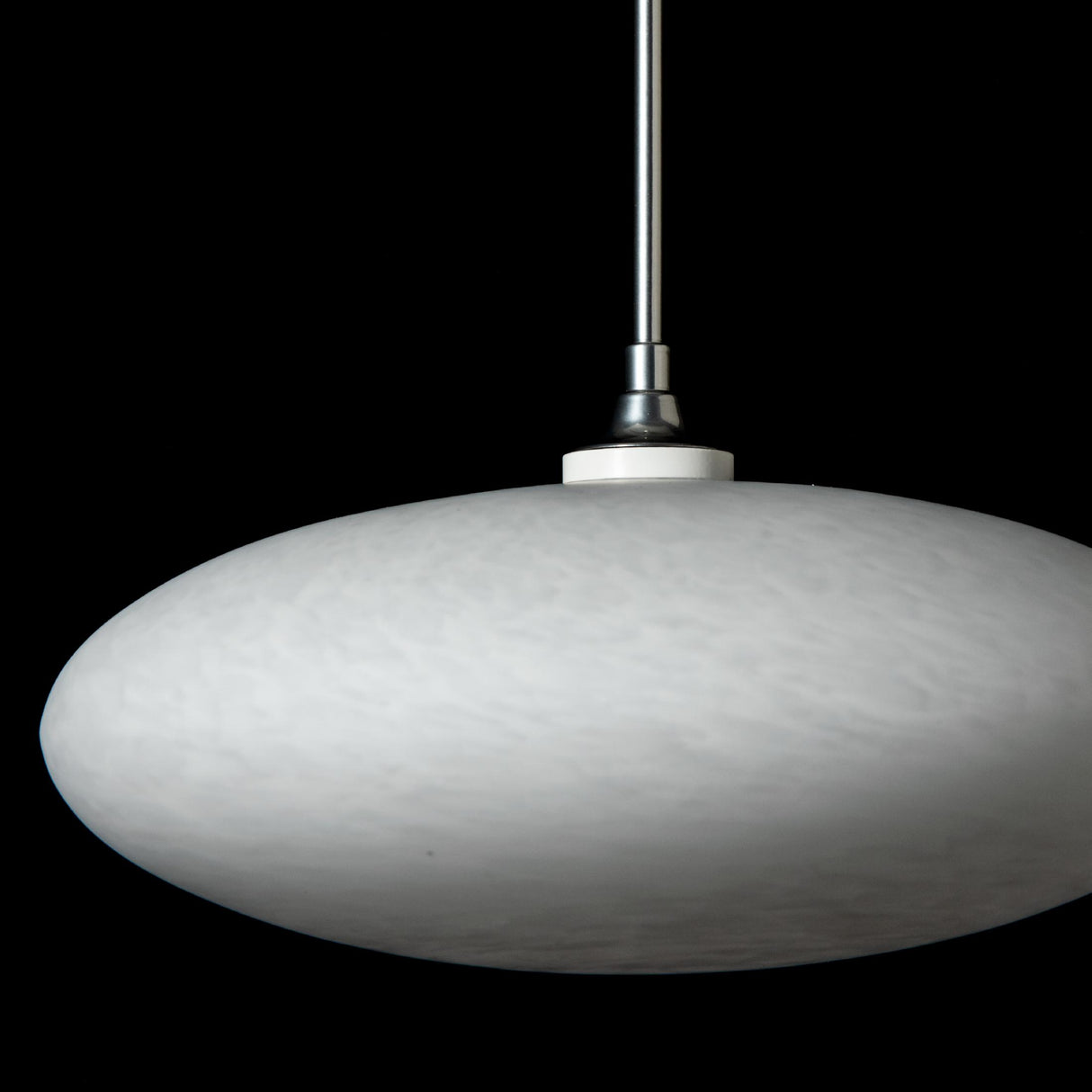 Hubbardton Forge 2025 Sterling Shell Glass (GS) Standard Clouds Low Voltage Mini Pendant