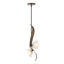 Hubbardton Forge 2024 Bronze Frosted Glass (FD) Multi Mika 2-Light Pendant