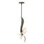 Hubbardton Forge 2024 Dark Smoke Frosted Glass (FD) Multi Mika 2-Light Pendant
