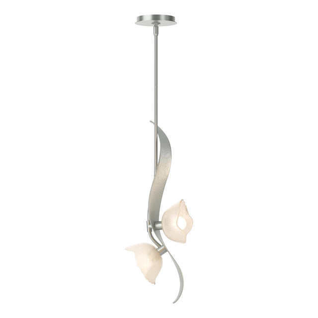 Hubbardton Forge 2024 Vintage Platinum Frosted Glass (FD) Multi Mika 2-Light Pendant
