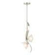 Hubbardton Forge 2024 Sterling Frosted Glass (FD) Multi Mika 2-Light Pendant