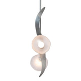 Hubbardton Forge 2024 Sterling Frosted Glass (FD) Multi Mika 2-Light Pendant