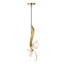 Hubbardton Forge 2024 Modern Brass Frosted Glass (FD) Multi Mika 2-Light Pendant
